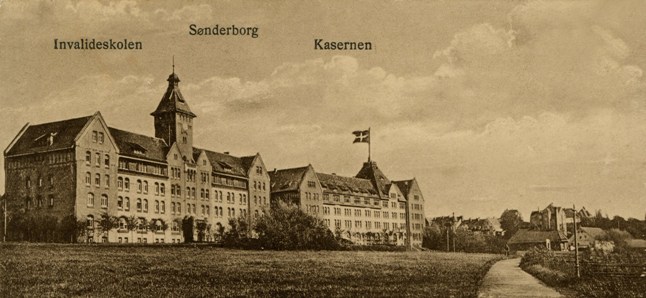 Snderborg Kaserne.  Mineskole p Snderborg Kaserne. Sperrschule Sonderburg. Sperrwaffenschule Sonderburg
